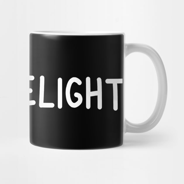 i'm a delight white by mdr design